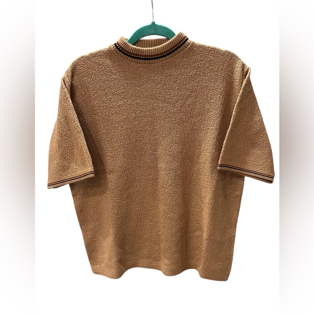 Vintage Golf Pro Revere pebble Bouclé 60’s knit men’s top shirt